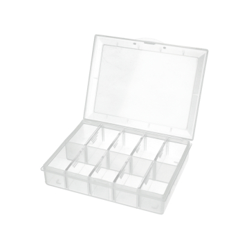 Assortimentsdoos 10 vaks klein transparant