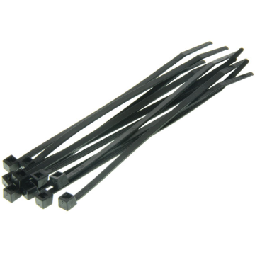 Kabelbinders / Tie Rib - Zwart - 4,8 x 360 mm - 100 Stuks (UNI-DG580450)
