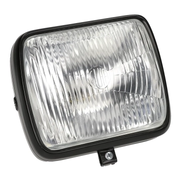 Koplamp vierkant GUIA zwart voor Kreidler, Zundapp