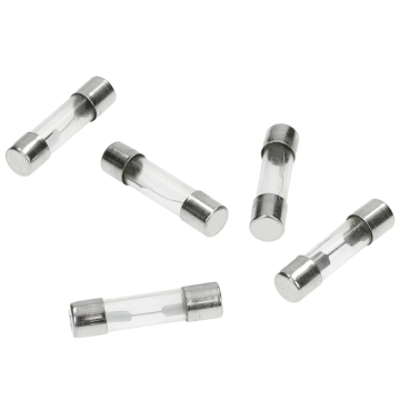 Set glaszekeringen 5A 25mm (5 stuks)