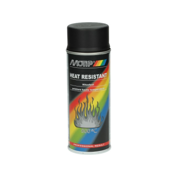 Hittebestendige lak 800°C mat zwart 400ml (MOT-04031)