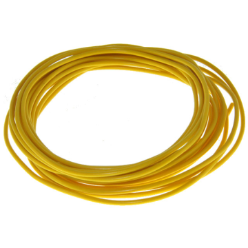 Montagesnoer / Lichtsnoer - 0.5 mmÂ² - Geel - 5 Meter (UNI-88269)