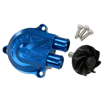 Waterpomp schild Stage6 - Racing - Minarelli Horizontaal - Blauw (S6-SSP566WP/BL)