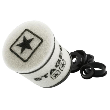 Luchtfilter Stage6 - Dubbel laags - Rond / Schuin - 28 t/m 55 mm - Wit (S6-35035WH)