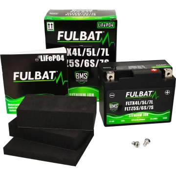 Fulbat - Accu  FLTX4L/5L/7L + FLTZ5S/6S/7S Lithium-ion 12V 2Ah