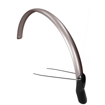 Achterspatbord Eurofender Scatto 28" x 51 mm smoke / titanium