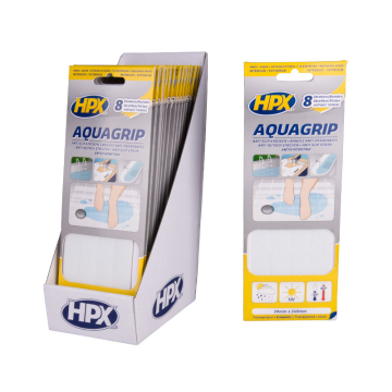 HPX Aqua Grip anti-slip tape transparant 20x240mm (8 stuks)