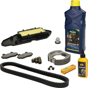 Onderhoudspakket AGM VX / BTC Riva 50cc 4 Takt Euro4 / Euro5 45km (papieren luchtfilter)