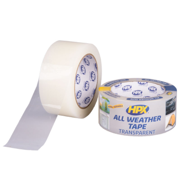 HPX All Weather Tape transparant 48mm x 25m