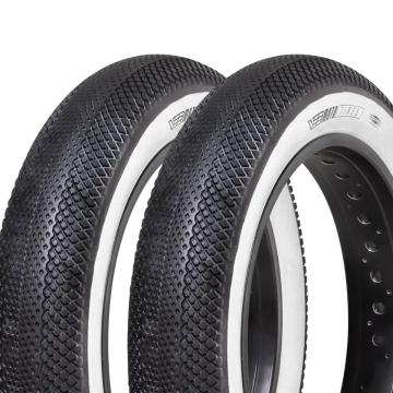 Vee Tire Speedster White Wall bandenset 20x4.00 voor fatbike – 2 stuks
