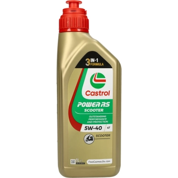 Castrol Power RS Scooter 4T 5W40 olie 1 liter