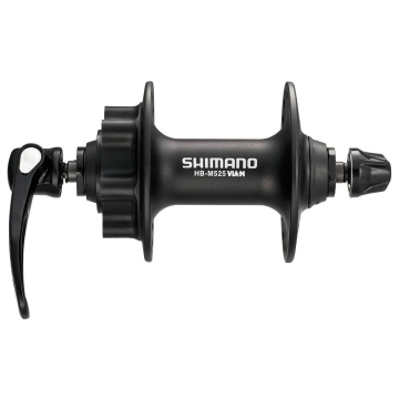 Shimano -  voornaaf HB-M525 36 gaats 6 bouts remschijf zwart