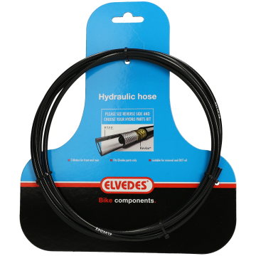 Hydraulische leiding Elvedes met PTFE voering en kevlar protectie - zwart (3 meter op kaart)