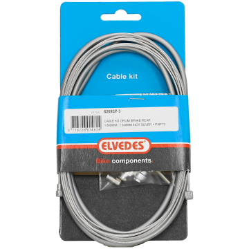 Trommelrem kabelkit Elvedes 1700mm / 2250mm RVS 