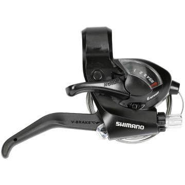 Shifter Shimano 6 speed rechts ST-EF41 zwart