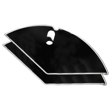 Hesling - Jasbeschermer 28x1 1/2 zwart PVC Alu rand, Hesling. zonder clips