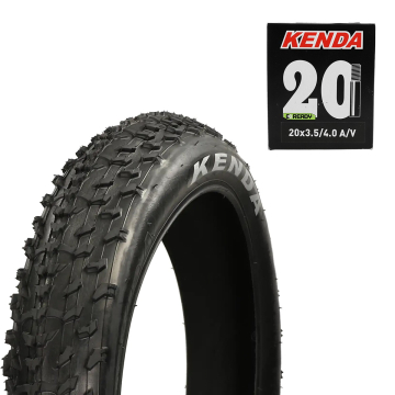 Kenda fatbike band + binnenband 20x4.00 – Krusade Sport + binnenband