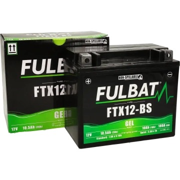 Fulbat - Accu  YTX12-BS Gel 12V 10Ah onderhoudsvrij