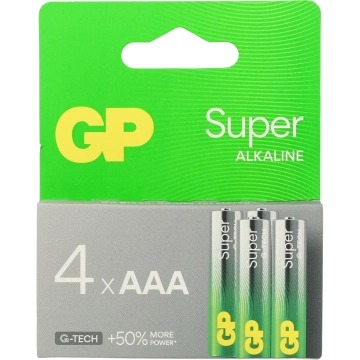 Super alkaline AAA batterijen 4PK 