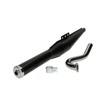 Uitlaat Jamarcol Cross Fuego 28mm voor Puch Maxi Zwart