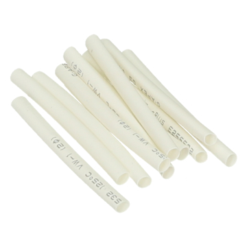 Krimpkous wit 2x40mm (10 stuks)