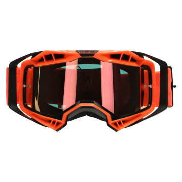 LS2 Aura Stofbril oranje met oranje iridium vizier 