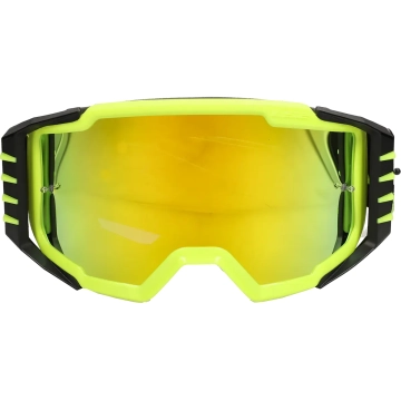 LS2 crossbril Charger Pro fluor geel met geel iridium vizier