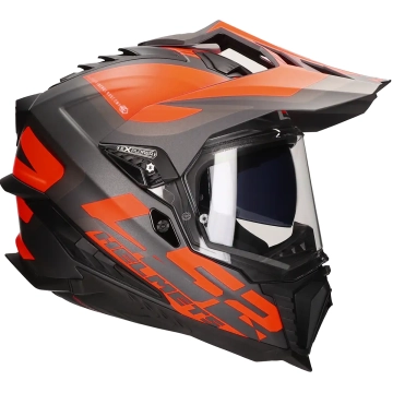 LS2 -  Helm Explorer Alter MX701 mat zwart / fluor oranje