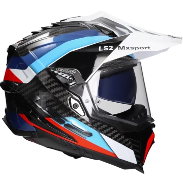 LS2 -  Helm Explorer Frontier MX701 zwart / blauw