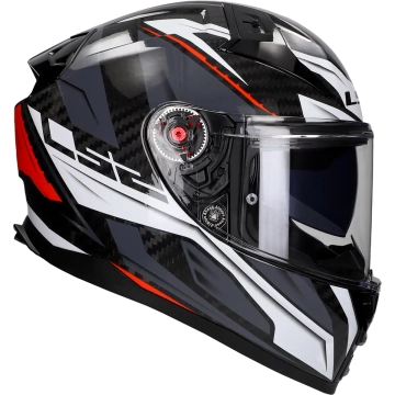 LS2 -  Helm Vector II Carbon ge FF811 wit / rood
