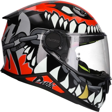 LS2 -  Kinderhelm Kid Punk FF812 grijs / rood