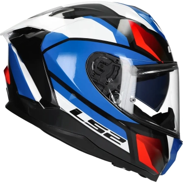LS2 Helm Challenger II Viper FF817 wit / blauw / rood