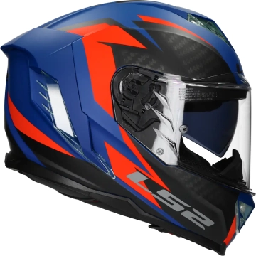 LS2 Helm Storm III Dynamo FF818 blauw rood
