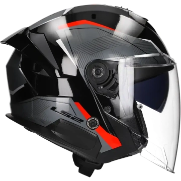 LS2 -  Helm Verso II Air OF618 zwart / rood