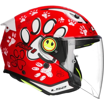 LS2 -  Helm Funny II Paws OF622 rood