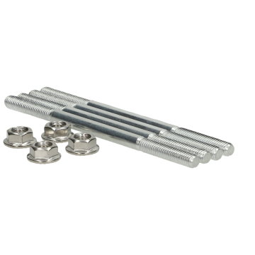 Mezoly Cilinder tapeinden met moeren M6 x 106 (Piaggio, Puch Maxi)