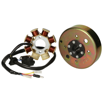 Mezoly -  ontsteking compleet GY6 50cc 4 Takt (2 pins stekker)