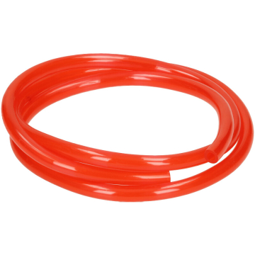 Benzineslang Mezoly Rood transparant 1 meter