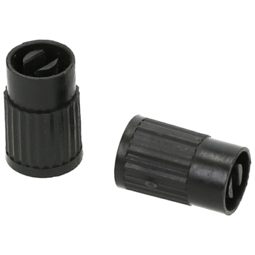 Mezoly set ventieldoppen zwart universeel