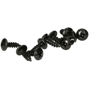 Mezoly schroefset 4x12mm zwart (10 stuks)