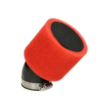 Mezoly luchtfilter Ø50mm schuin rood/zwart