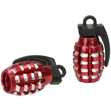 Ventieldop set granaat Mezoly rood