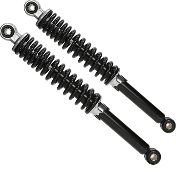 MKX Schokbrekerset 360mm Gilera Citta, Puch Maxi, Tomos zwart/chroom