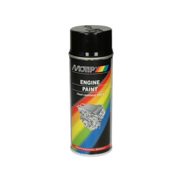 Spuitlak Motip motorblok zwart 400ml