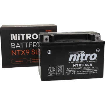 Accu Nitro YTX9-BS Gel 12V 8Ah