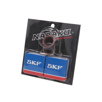 Krukas lagerset Naraku SKF C3 voor Minarelli AM6 50cc 2 Takt