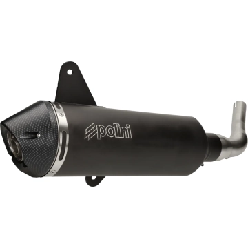 Uitlaat Polini Racing zwart Vespa GTS 300cc