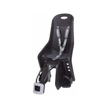 Polisport -  Bubbly Maxi Plus achterzitje zwart/donkergrijs (framemontage)