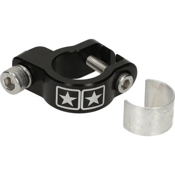 Uitlaatklem Stage6 CNC universeel zwart