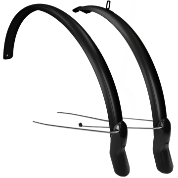 Spatbordset Eurofender Scatto 28" x 51 mm mat zwart
